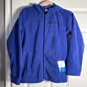 Kids Columbia Blue Fleece Jacket Sz L 14/16